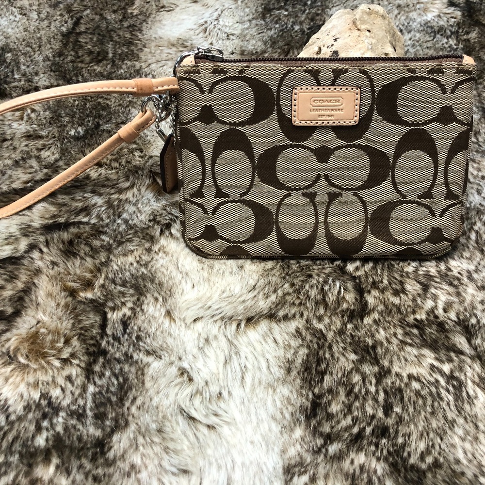 Coach Vintage Canvas Wristlet